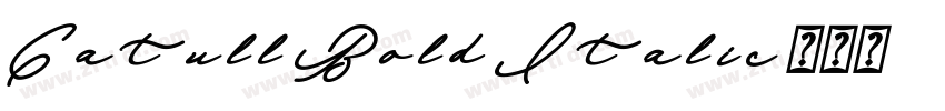 Catull Bold Italic字体转换